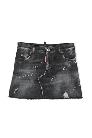 black cotton skirt DSQUARED KIDS | DQ1204D0A5ZDQ02